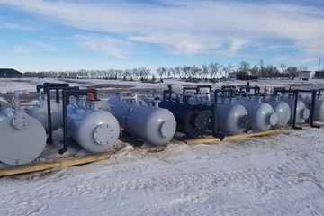 30" x 5" 5 bbl Flare Knockout